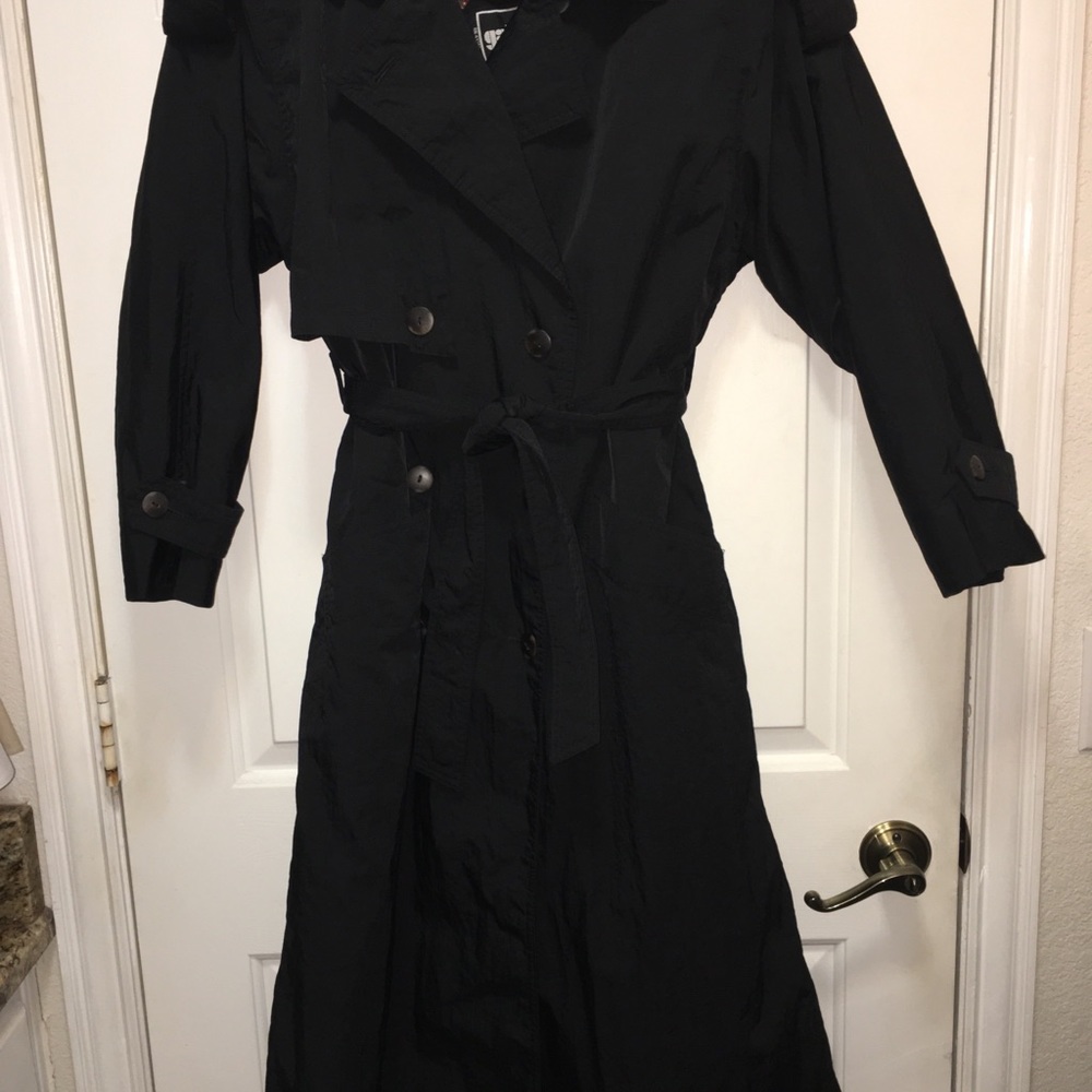 Gallery Black Trench Coat